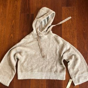 Cropped hoodie sweatshirt